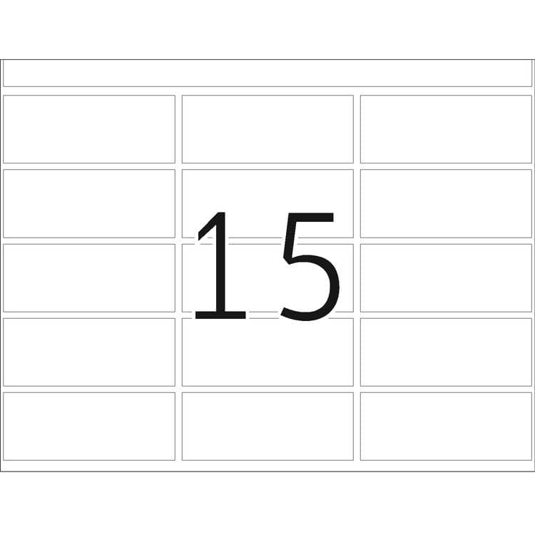 Haftetiketten für Druckmaschinen DP1 weiß – 20 x 50 mm
