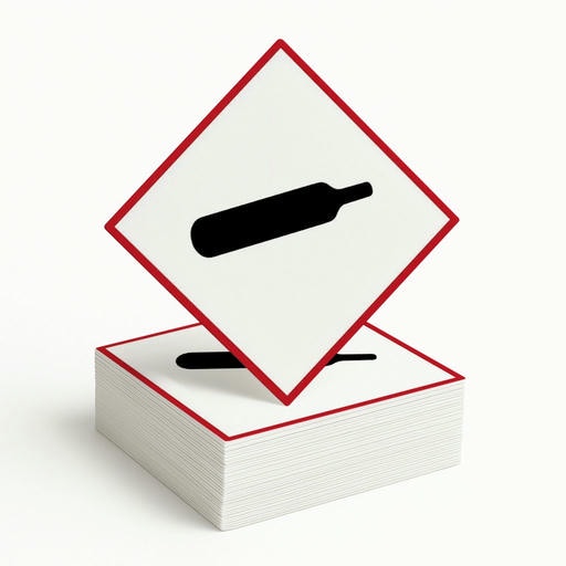 Gefahrgutetikett GHS-Symbol „Unter Druck stehende Gase“