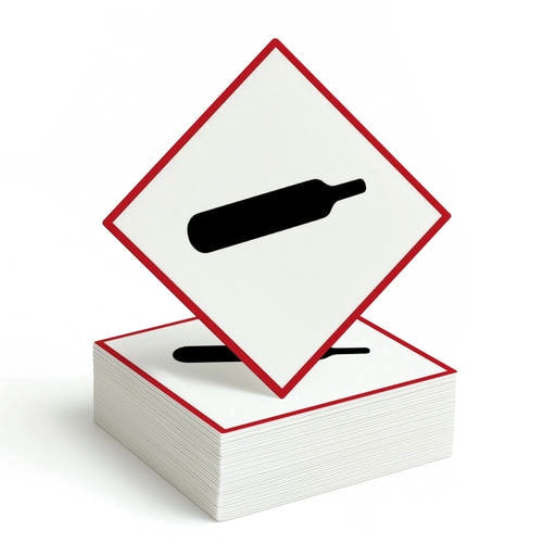 Gefahrgutetikett GHS-Symbol „Unter Druck stehende Gase“