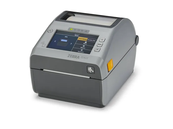 Etikettendrucker Zebra ZD621d, 8 Punkte/mm (203dpi), Peeler, RTC, USB, USB-Host, RS232, BT (BLE), Ethernet, grau