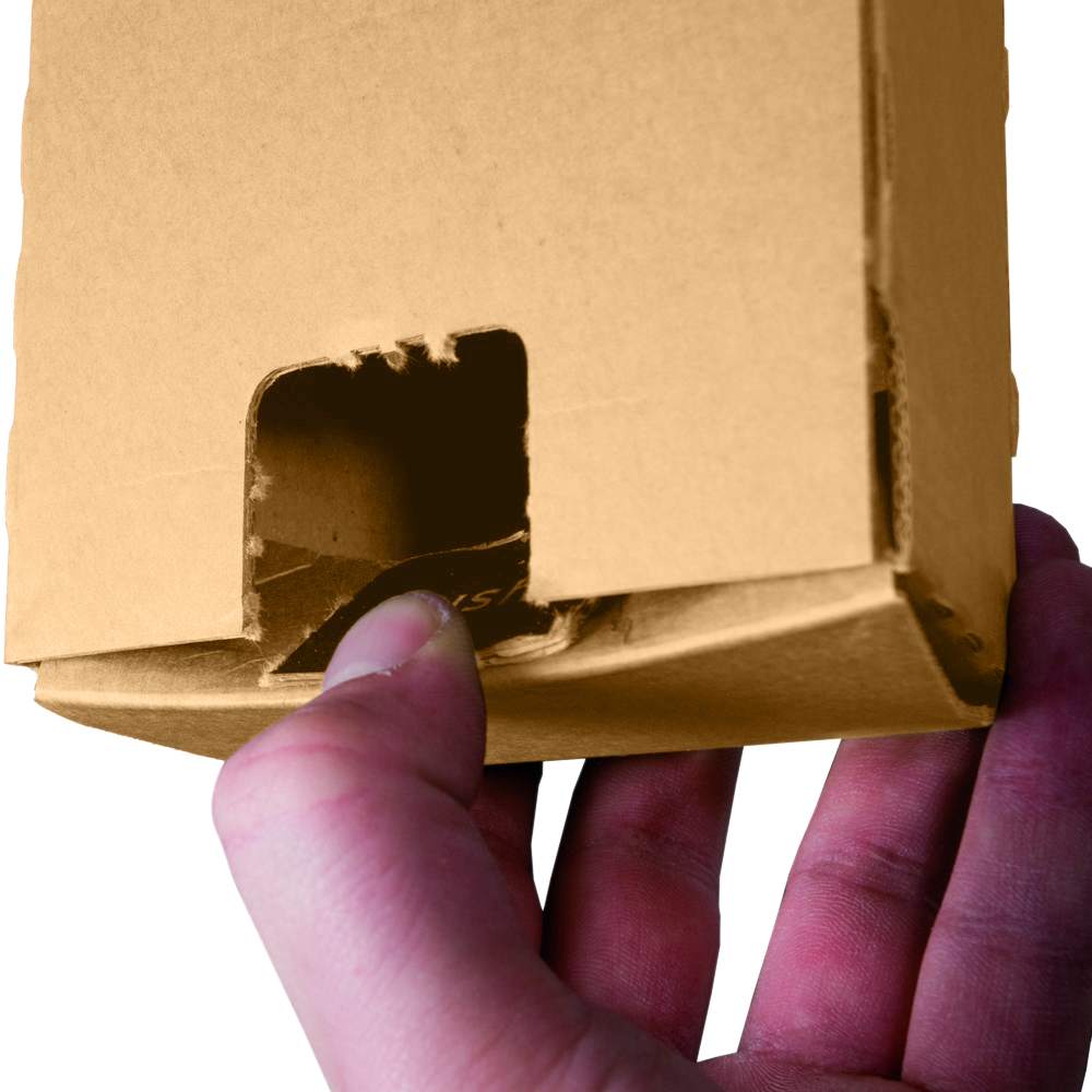 Trapez-Versandverpackung, mit Haftklebestreifen (860x105/55x75 mm)