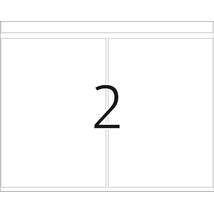 Haftetiketten für Druckmaschinen DP1 weiß – 74 x 105 mm