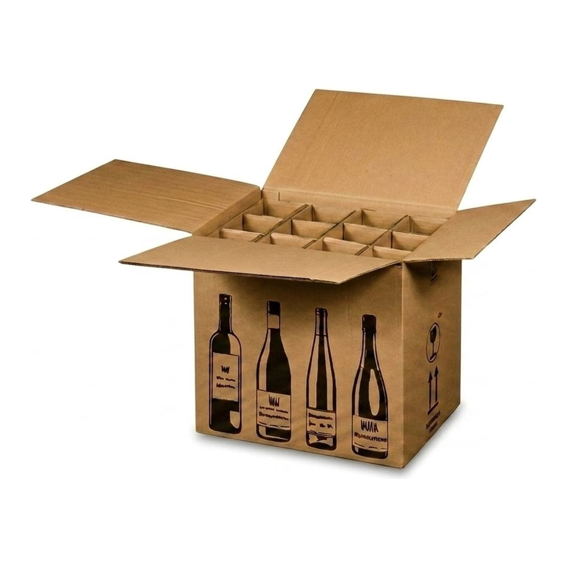 12er Versandkarton für Weinflaschen (420x305x368 mm)
