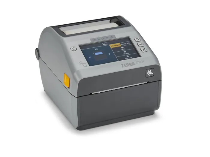 Etikettendrucker Zebra ZD621d, 8 Punkte/mm (203dpi), Peeler, RTC, USB, USB-Host, RS232, BT (BLE), Ethernet, grau