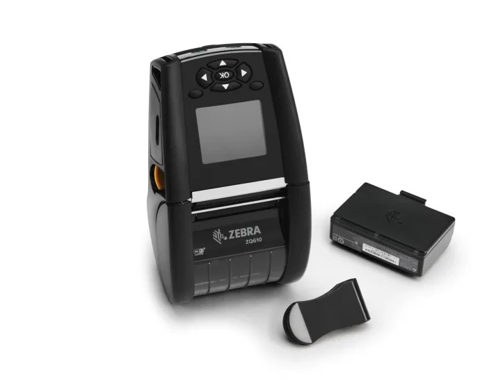 Etikettendrucker ZEBRA ZQ610 PLus, 19mm Kern, RS232, BT (BLE), 203dpi