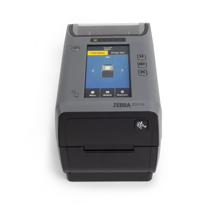 Etikettendrucker ZEBRA ZD611, 8 Punkte/mm (203dpi), Disp. (Farbe), RFID, EPLII, ZPLII, USB, BT (BLE), Ethernet
