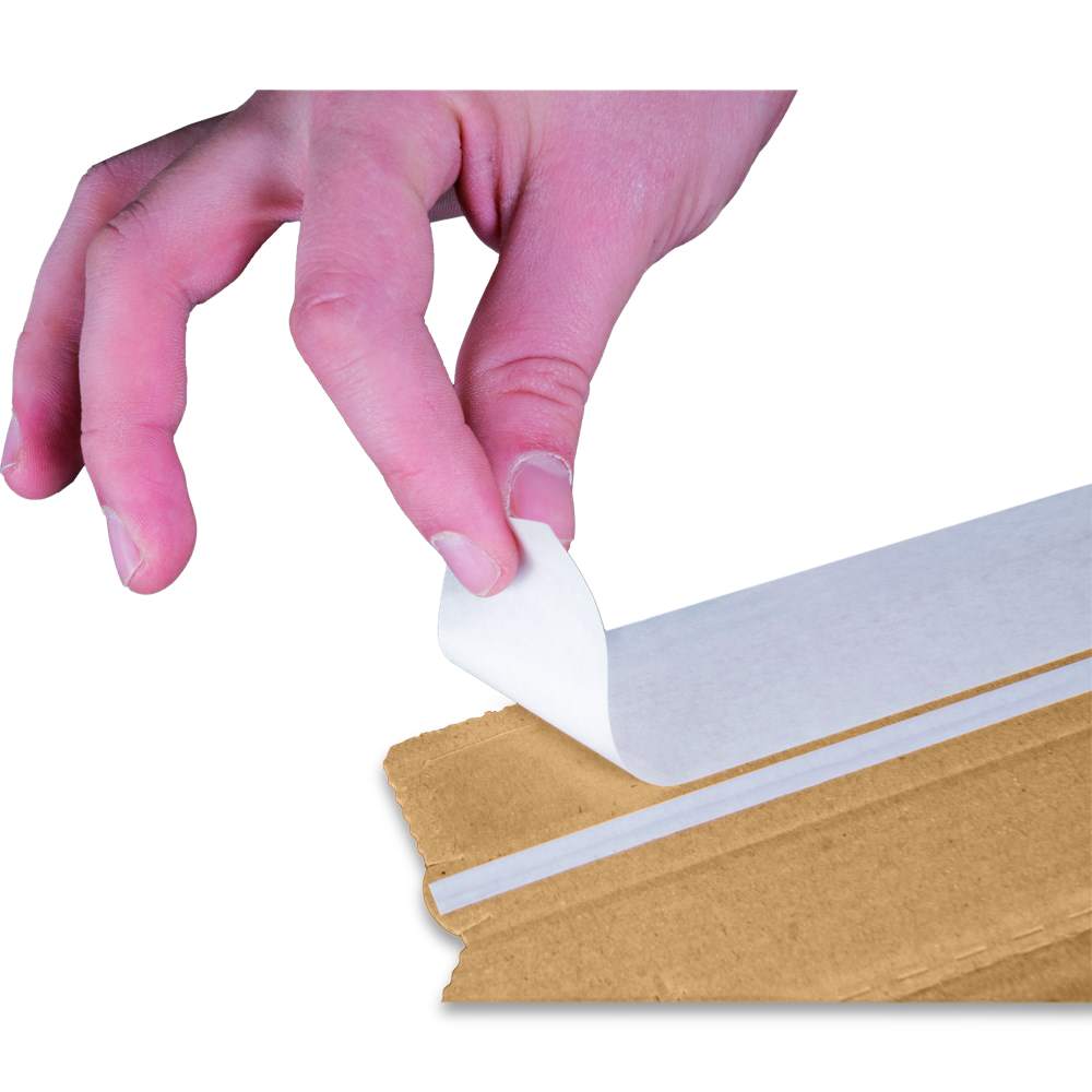 Trapez-Versandverpackung, mit Haftklebestreifen (610x105/55x75 mm)