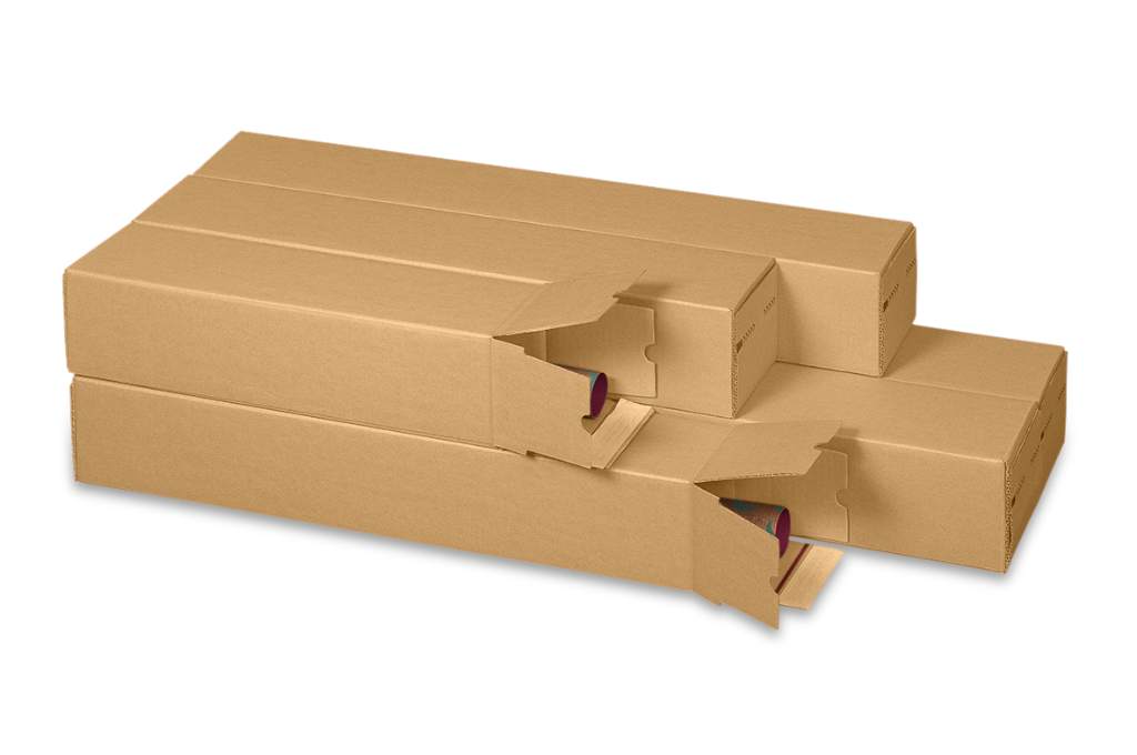 Plan-Box, quadratisch mit doppelter Haftklebung und Aufreißfaden (860x105x105 mm)