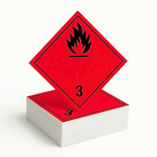 Gefahrgutetikett Klasse 3 – Entzündbare Flüssigkeiten