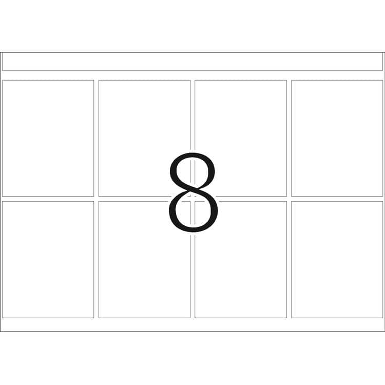 Haftetiketten für Druckmaschinen DP1 weiß – 39 x 50 mm