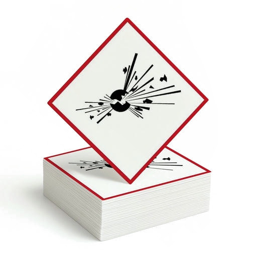 Gefahrgutetikett GHS-Symbol „Explosive Stoffe“