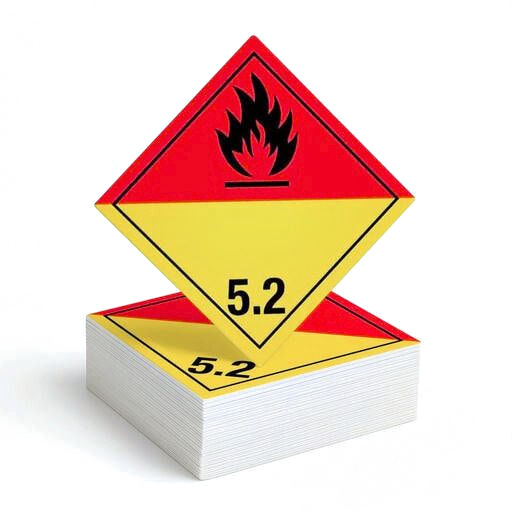 Gefahrgutetikett Klasse 5.2 – Organische Peroxide