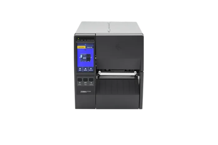 Etikettendrucker Zebra ZT231, Thermotransfer, 8 Punkte/mm (203dpi), Display, EPL, ZPL, ZPLII, USB, USB-Host, RS232, BT (BLE), Ethernet