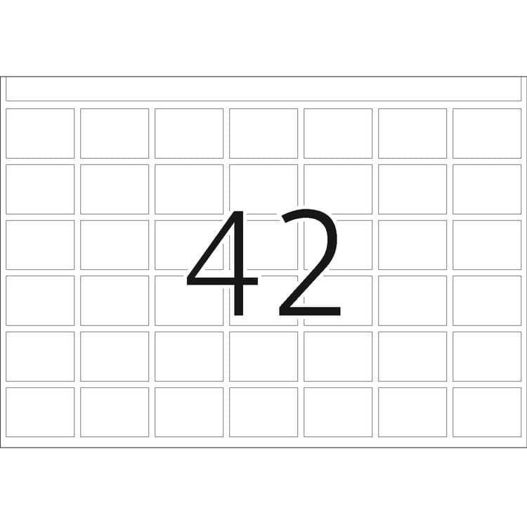 Haftetiketten für Druckmaschinen DP1 weiß – 16 x 22 mm
