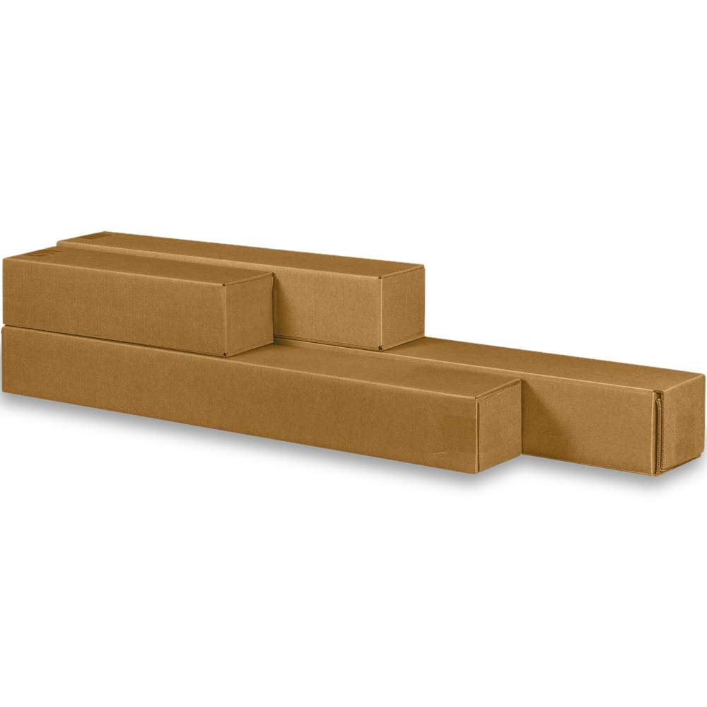 Quadratische Versandboxen, teleskopierbar (870x105x105 mm)