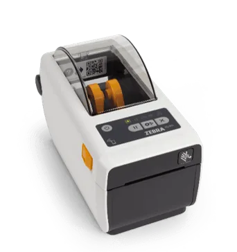 Etikettendrucker Zebra ZD411, 8 Punkte/mm (203dpi), RTC, EPLII, ZPLII, USB, USB-Host, BT, WLAN, weiß