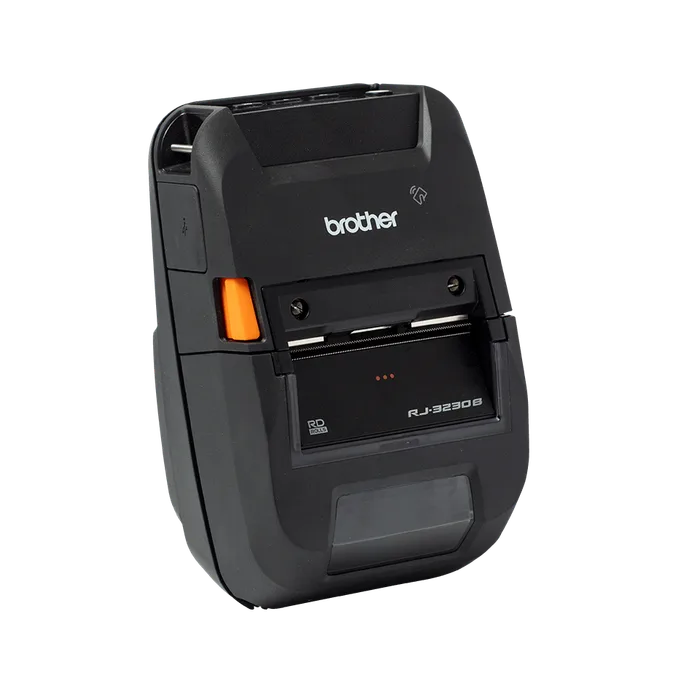 Etikettendrucker BROTHER RJ-3230BL, 3 Zoll, Thermodirektdruck, 203dpi, USB-C, Bluetooth 5.0, schwarz