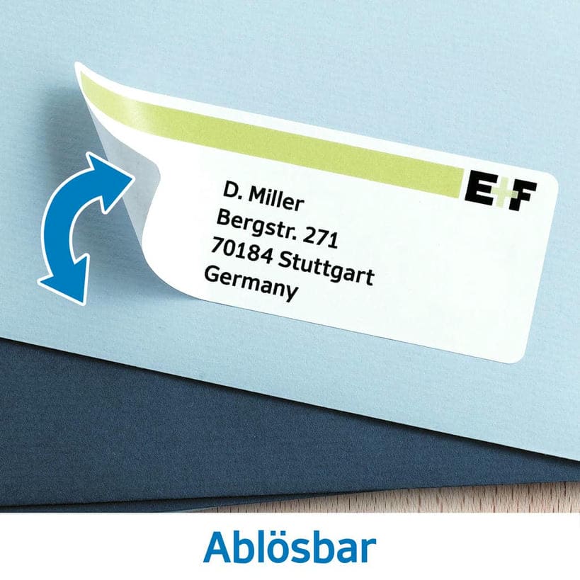 Vielzwecketiketten, ablösbar – 8 x 12 mm