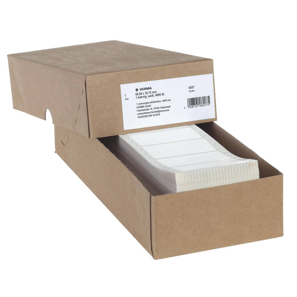 Computeretiketten endlos 1-bahnig – 68,58 x 35,7 mm