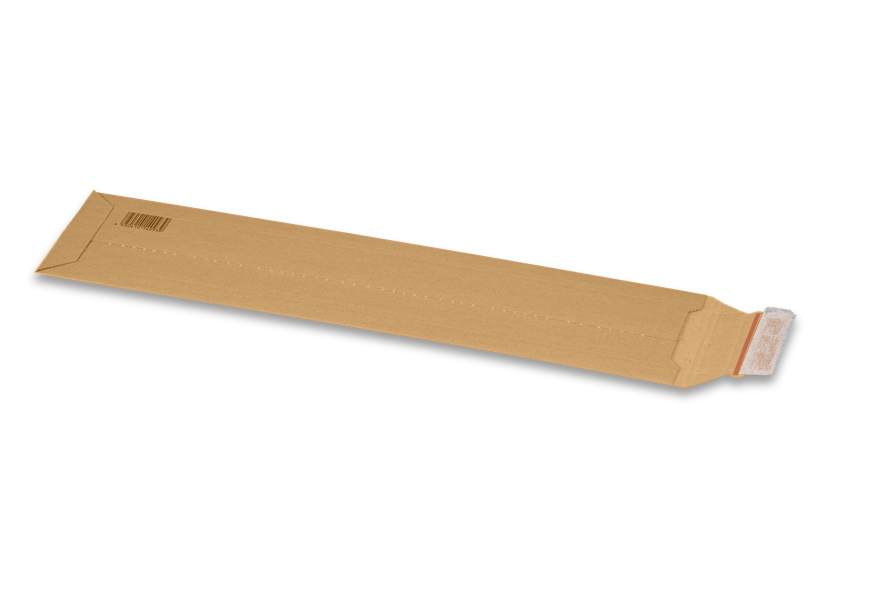 Versandtasche aus Wellpappe für KFZ Kennzeichen (140x590x50 mm) – KFZ
