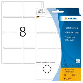 Vielzwecketiketten weiß – 39 x 50 mm