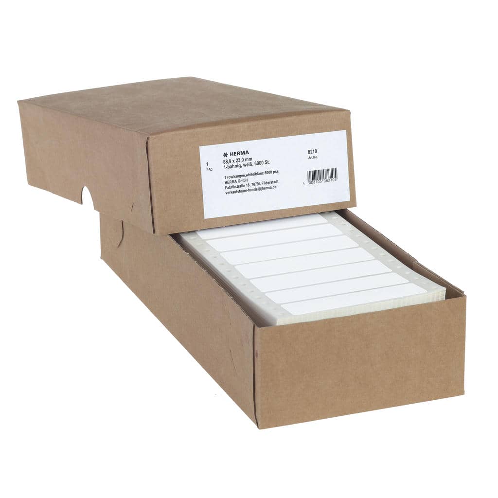 Computeretiketten endlos 1-bahnig – 88,9 x 23 mm