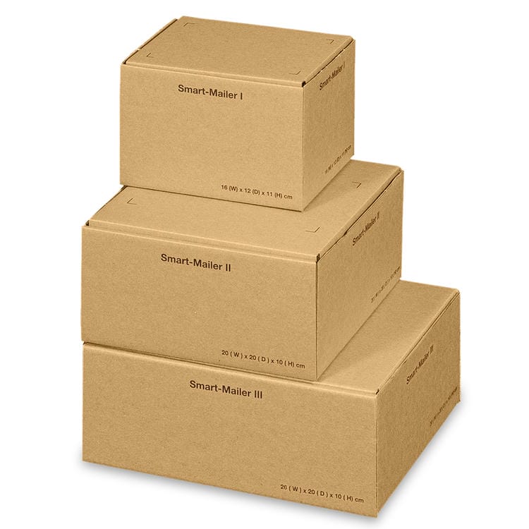 Smart-Mailer 3, braun, 100x200x250mm, 20er