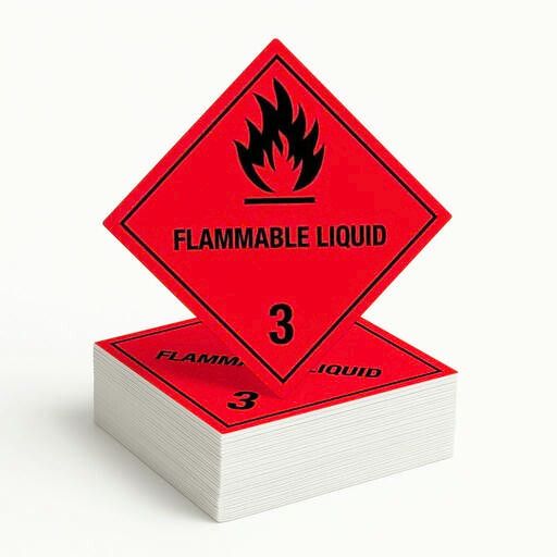 Gefahrgutetikett Klasse 3 – Entzündbare Flüssigkeiten (Flamme)