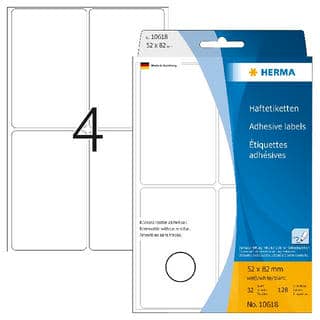 Vielzwecketiketten, ablösbar – 52 x 82 mm