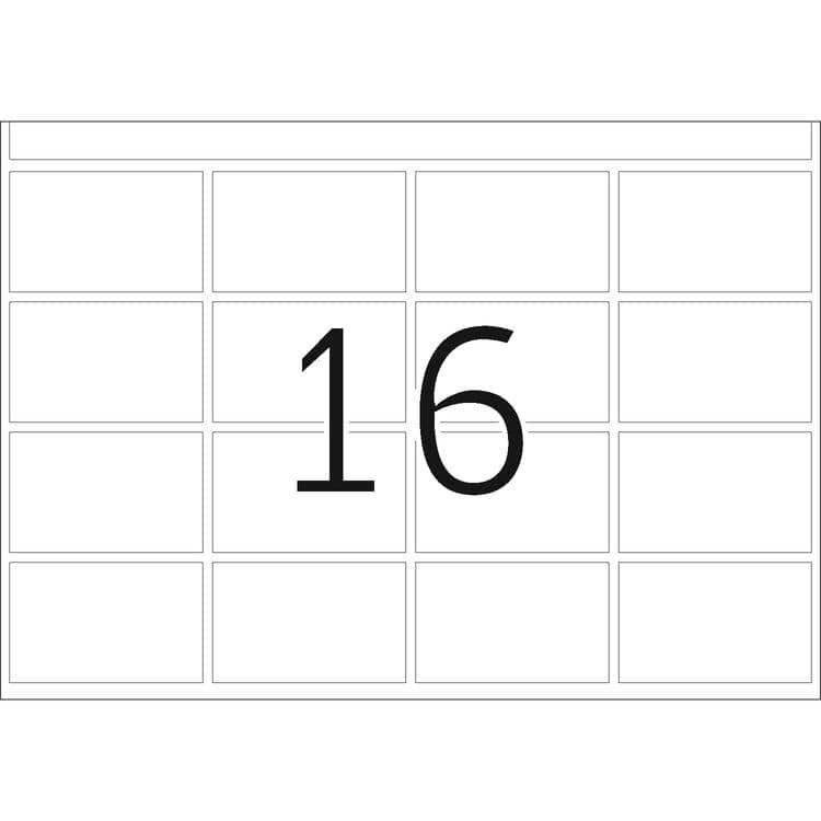 Haftetiketten für Druckmaschinen DP1 weiß – 25 x 40 mm