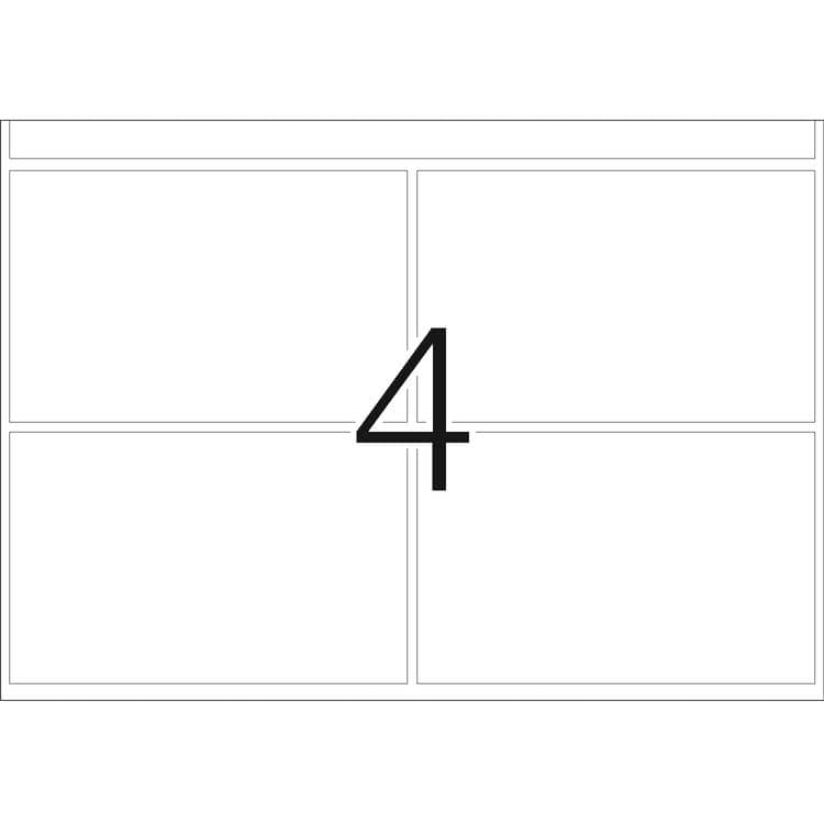 Haftetiketten für Druckmaschinen DP1 rot – 52 x 82 mm