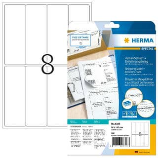 Etikettenfür Versand-/Warnhinweise – 50 x 142 mm