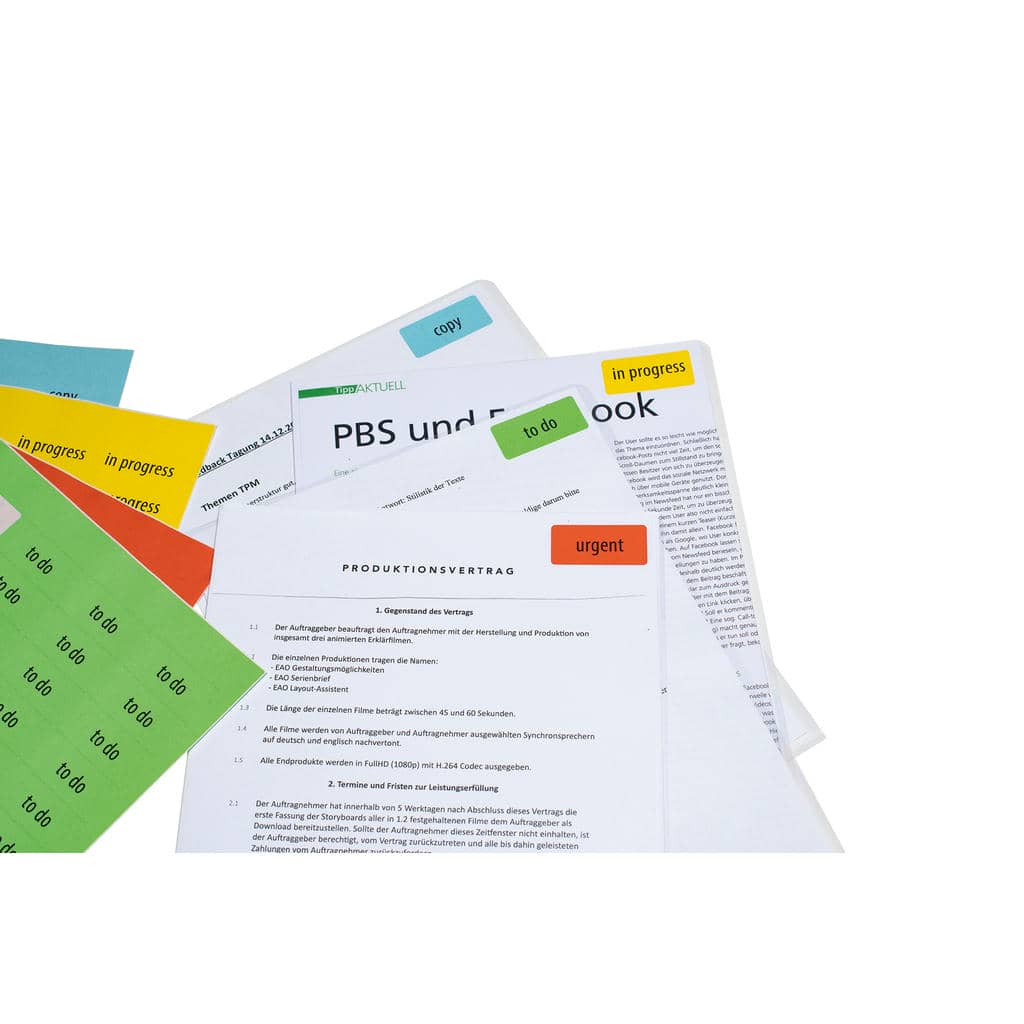 Farbige Etiketten grün