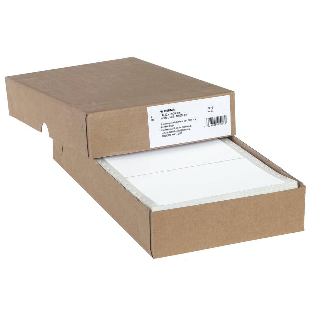 Computeretiketten endlos 1-bahnig – 147,32 x 99,2 mm