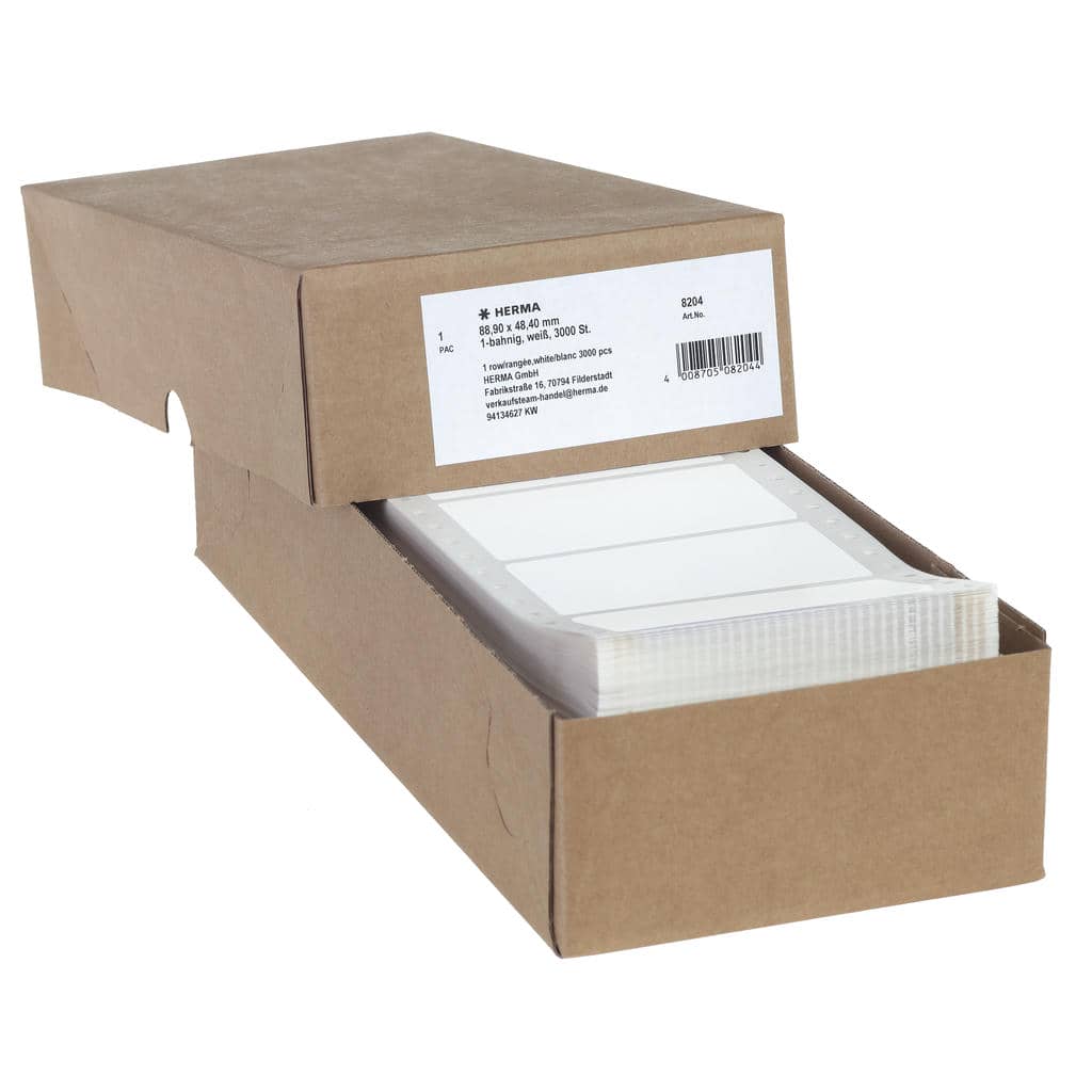 Computeretiketten endlos 1-bahnig – 88,9 x 48,4 mm