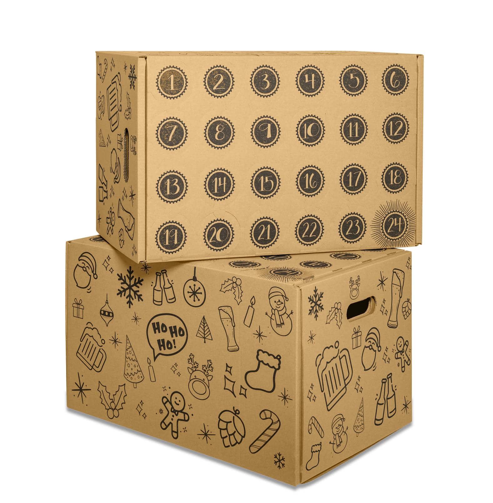 Bieradventskalender Karton 153 x 283 x 228 mm