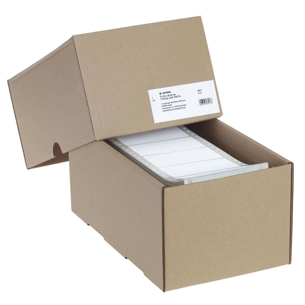Computeretiketten endlos 1-bahnig – 101,6 x 48,4 mm