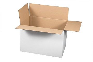 Versandkarton 2-wellig, weiß (500x400x300 mm)